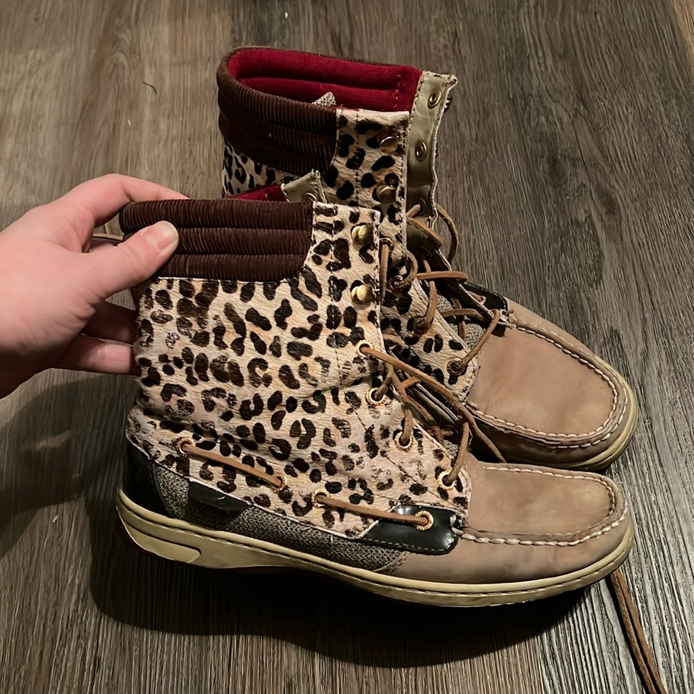 Sperry top-sider cheetah high top boots